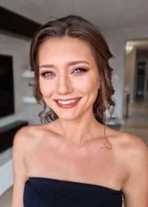 makijaż glow do niebieskich oczu