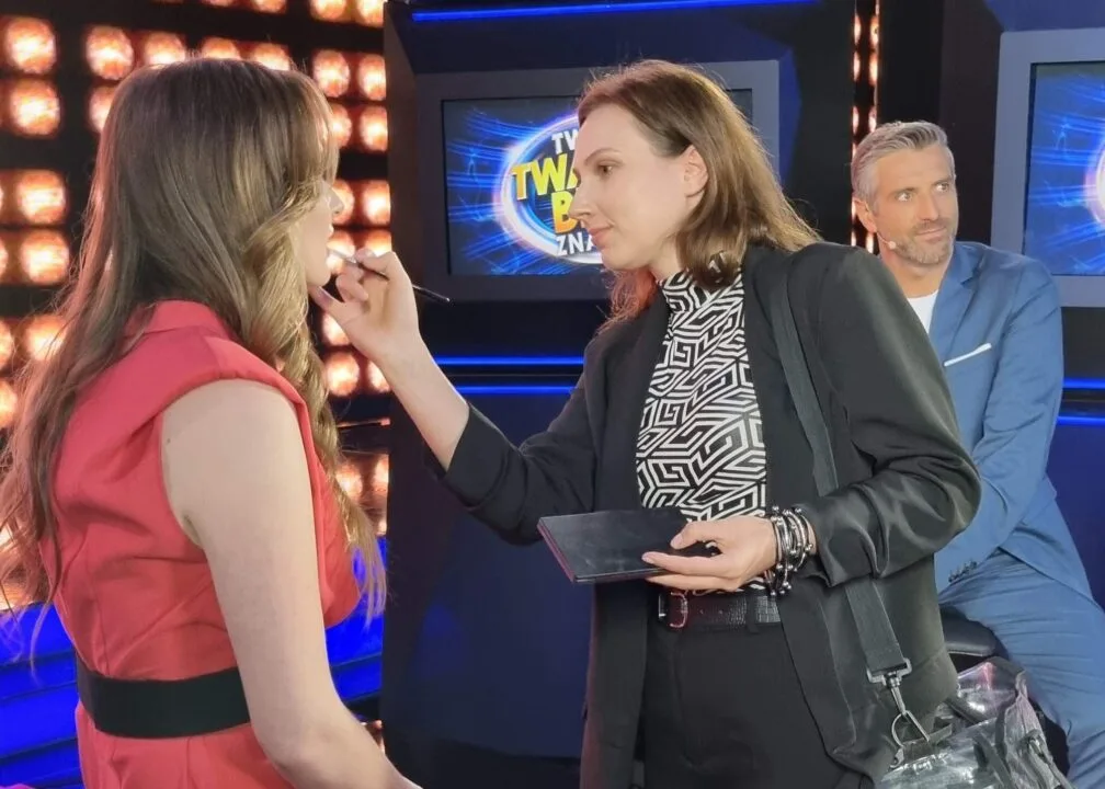 Twoja Twarz brzmi znajomo Backstage Ania Tkaczyk Makijaż do sesji
